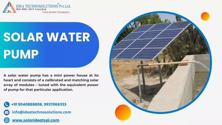 solar water pump