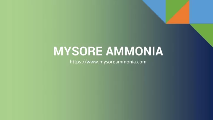 mysore ammonia https www mysoreammonia com