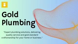 "Gold Plumbing: Expert Solutions for Your Plumbing Needs, Sparkling with Quality