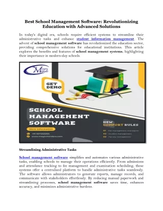 best school management software revolutionizing