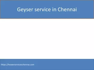 geyser service in chennai