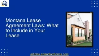 Montana Lease Agreements: Must-Have Inclusions for Legal Compliance