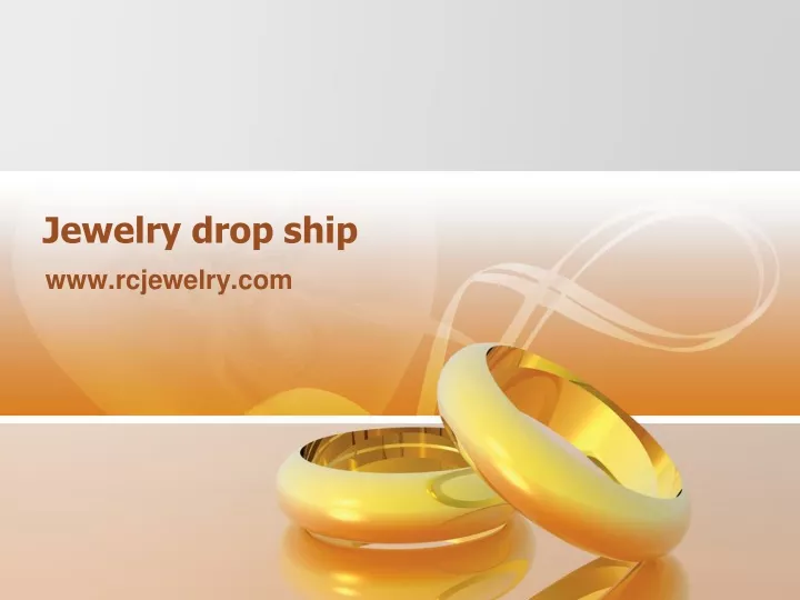 jewelry drop ship