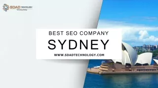 Enhance Your Online Presence with SDAD Technology: The Best SEO Company in Sydne