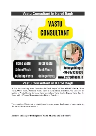 vastu consultant in karol bagh