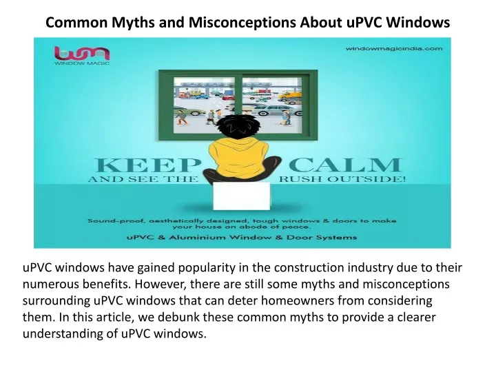common myths and misconceptions about upvc windows