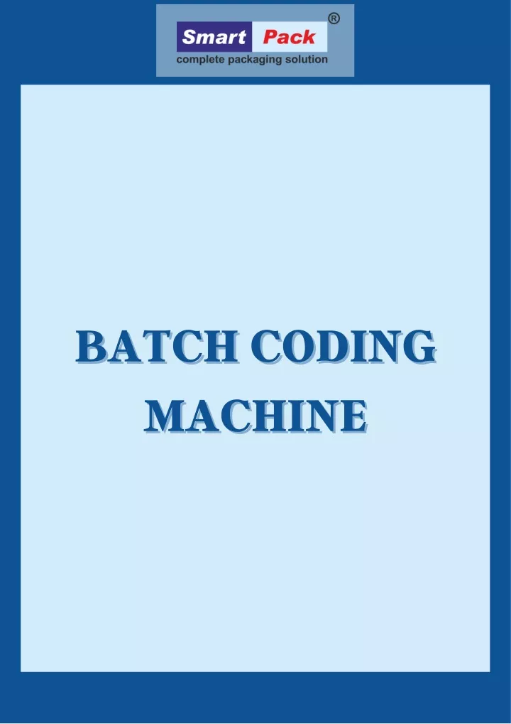 batch coding batch coding machine machine