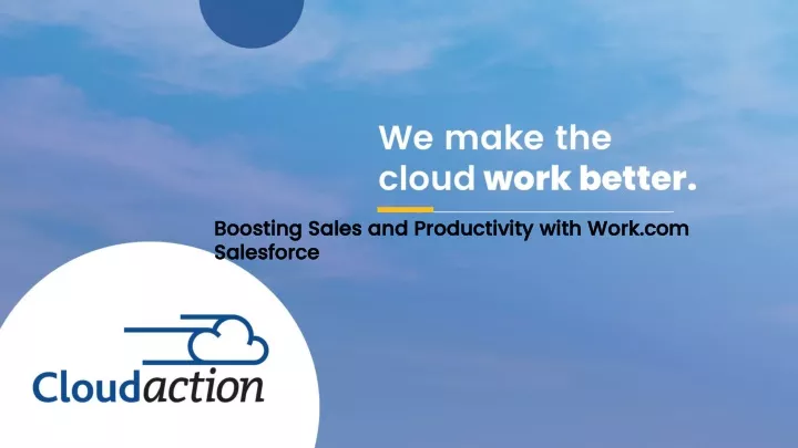 boosting sales and productivity with work