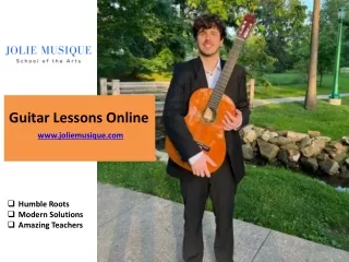 Guitar Lessons Online - www.joliemusique.com