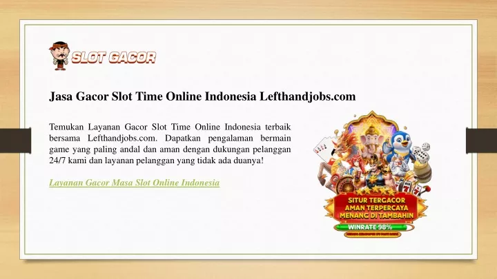 jasa gacor slot time online indonesia