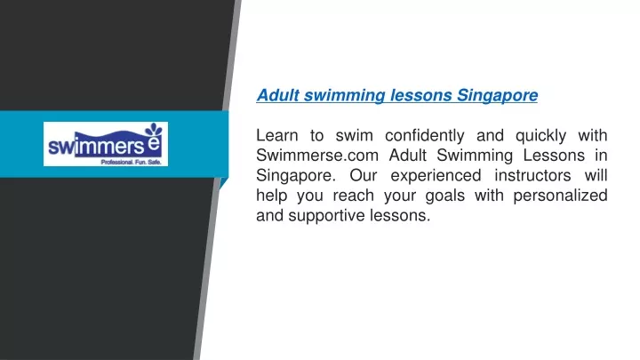 adult swimming lessons singapore learn to swim