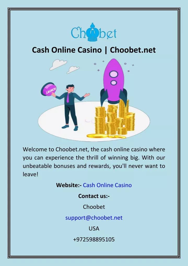 cash online casino choobet net