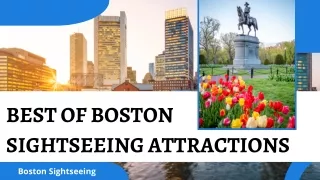 Best of Boston sightseeing attractions