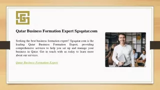 Qatar Business Formation Expert Sgsqatar.com