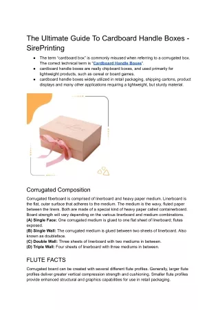 the ultimate guide to cardboard handle boxes