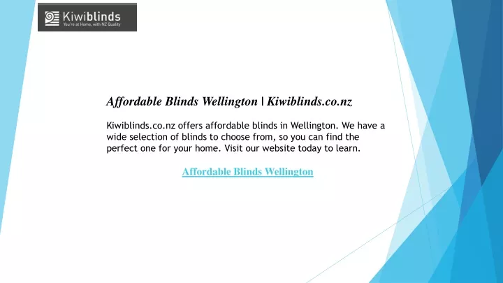 affordable blinds wellington kiwiblinds