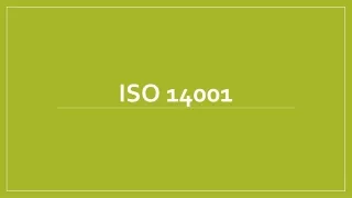 ISO 14001 Consultants to obtain ISO 14001:2015 Certification