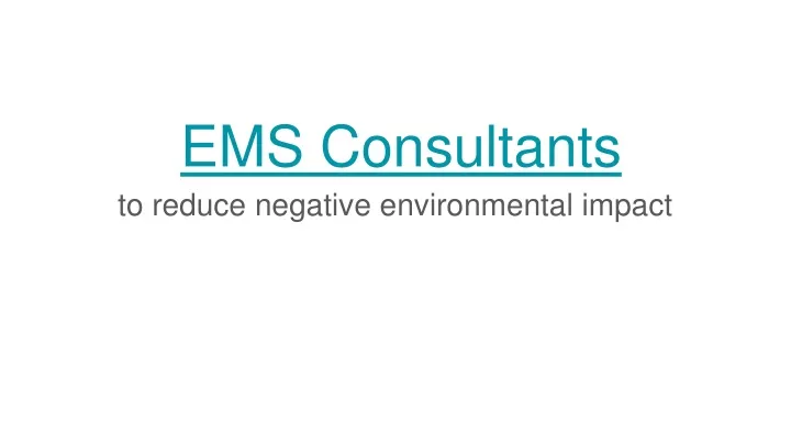 ems consultants