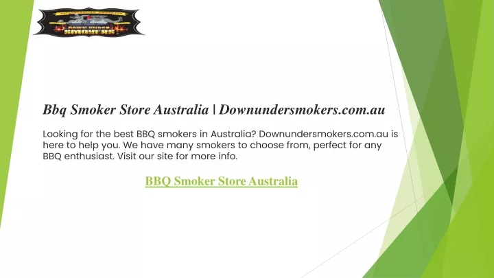 bbq smoker store australia downundersmokers