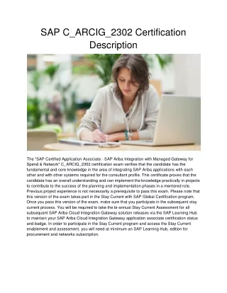 sap c arcig 2302 certification description