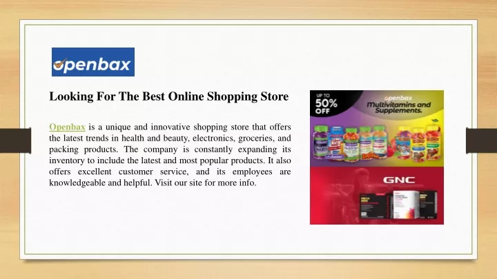 looking for the best online shopping store