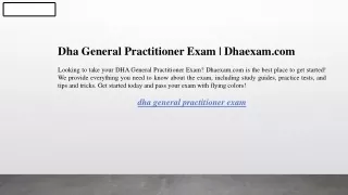 dha general practitioner exam dhaexam com looking