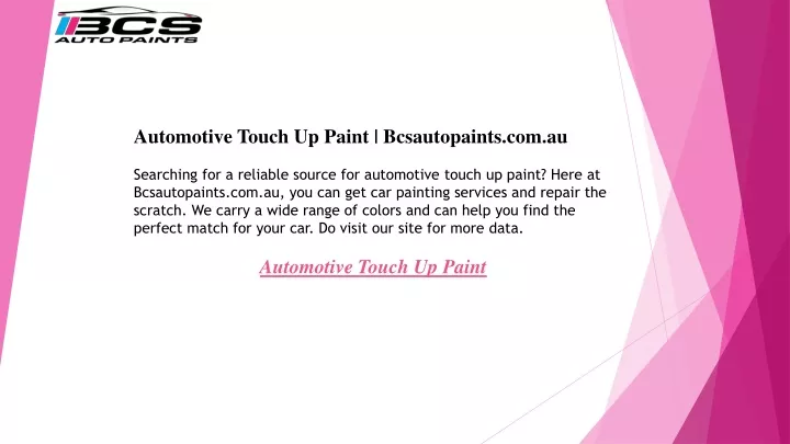 automotive touch up paint bcsautopaints