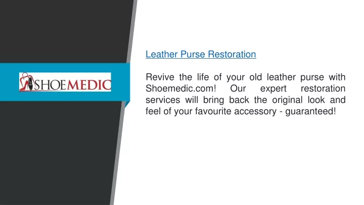 leather purse restoration revive the life of your