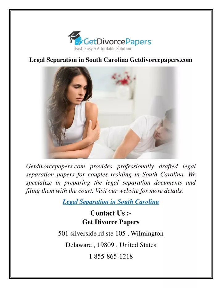 legal separation in south carolina