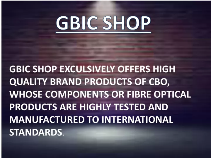 gbic shop