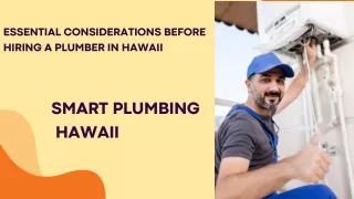 Essential Considerations Before Hiring a Plumber in Hawaii