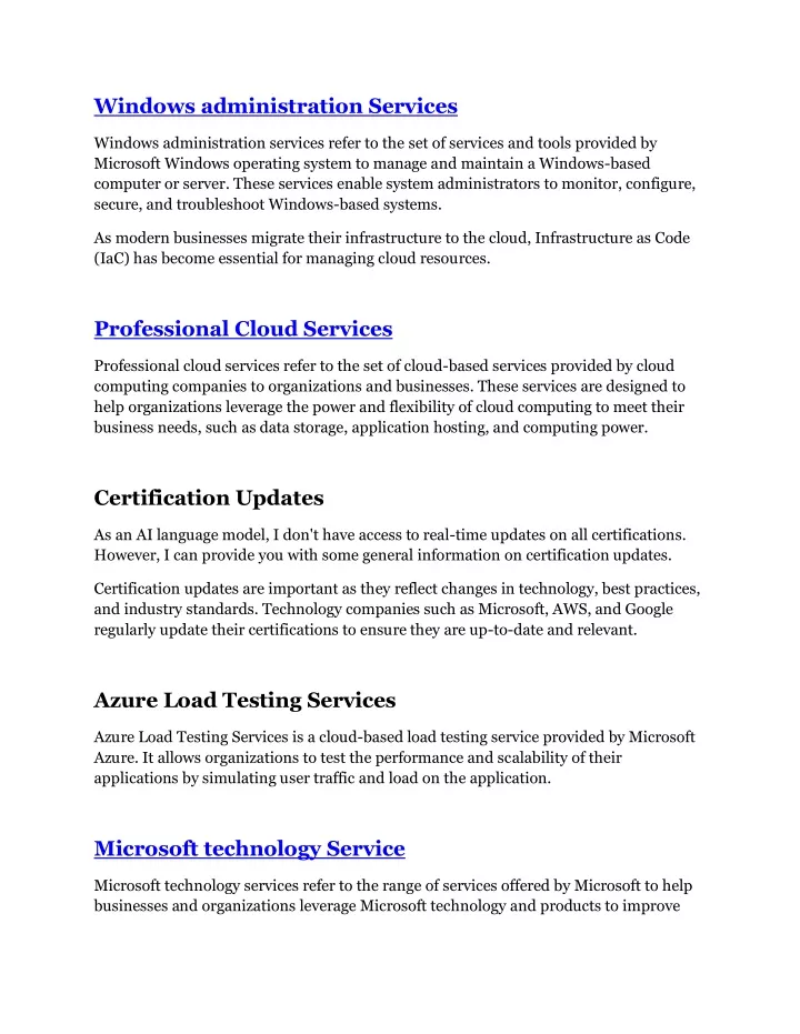 windows administration services