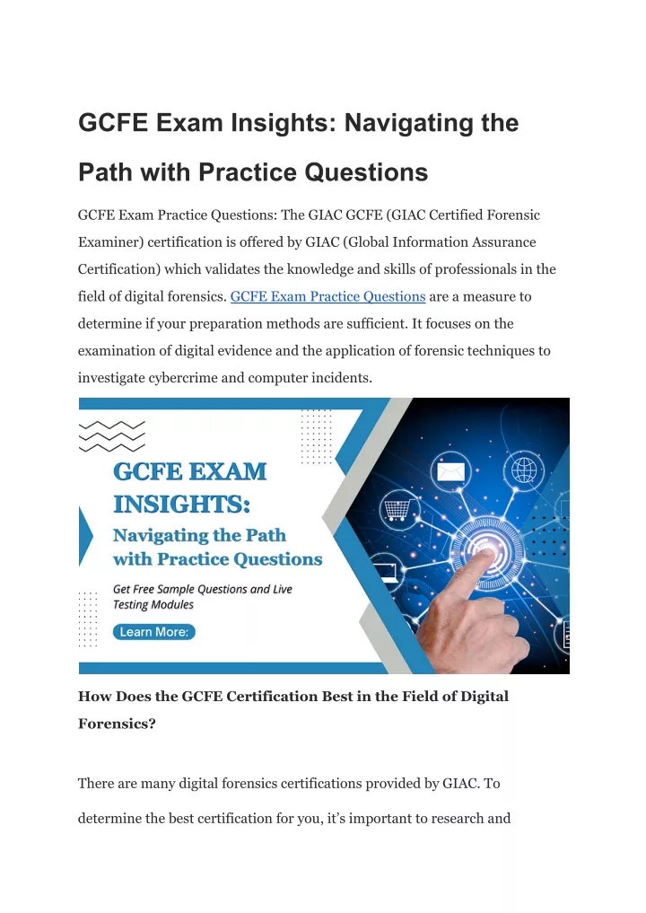 gcfe exam insights navigating the