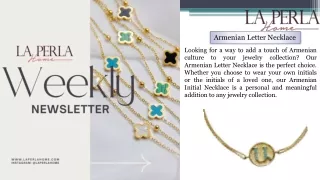 Personalize Your Look with an Armenian Letter Necklace - La Perla Home