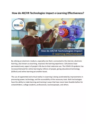 How do AR_VR Technologies Impact e-Learning Effectiveness_