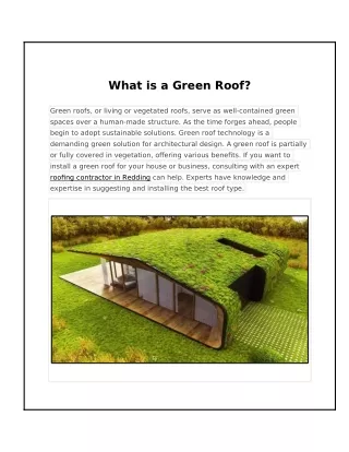 What Exactly Is a Green Roof?