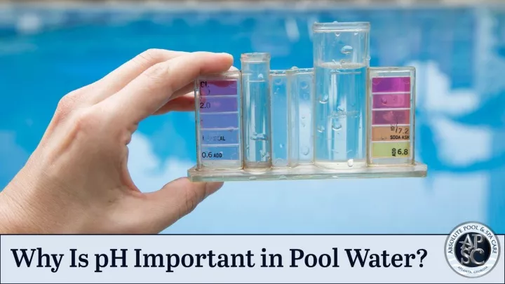 why is ph important in pool water