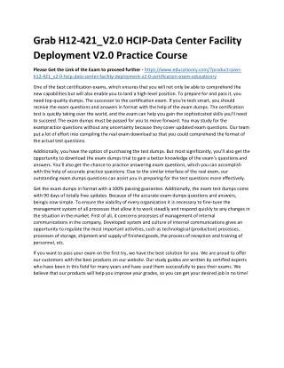 grab h12 421 v2 0 hcip data center facility