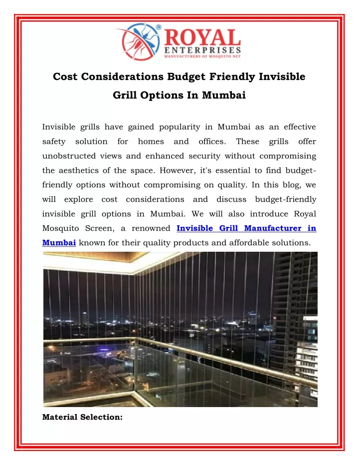 cost considerations budget friendly invisible