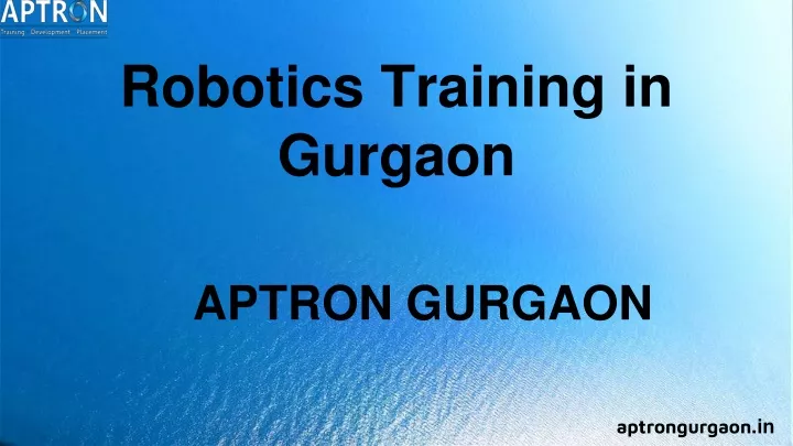 robotics training in gurgaon