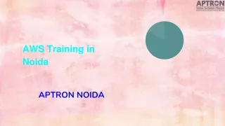 AWS Training in Noida