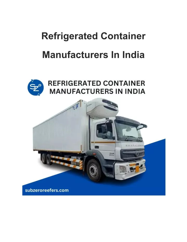 refrigerated container