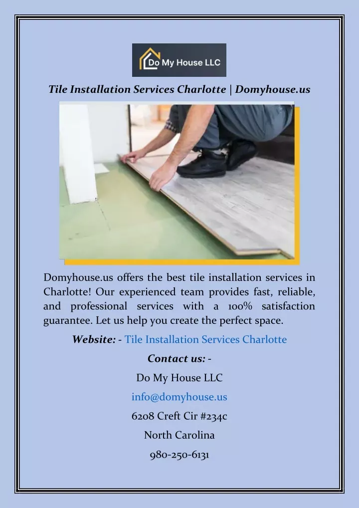 tile installation services charlotte domyhouse us