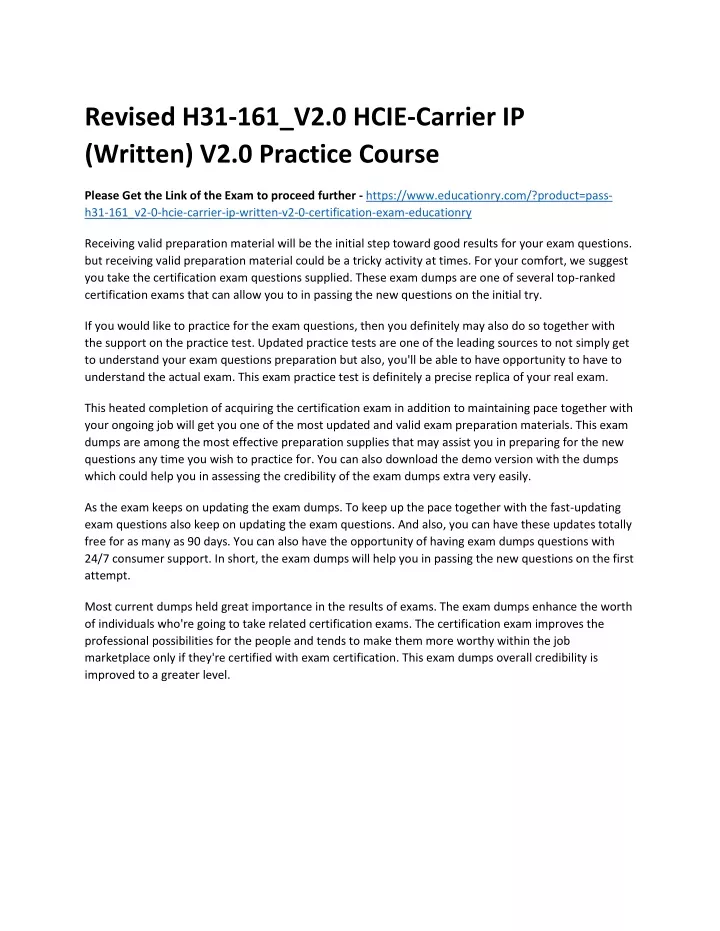 revised h31 161 v2 0 hcie carrier ip written