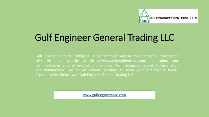 gulf engineer general trading llc