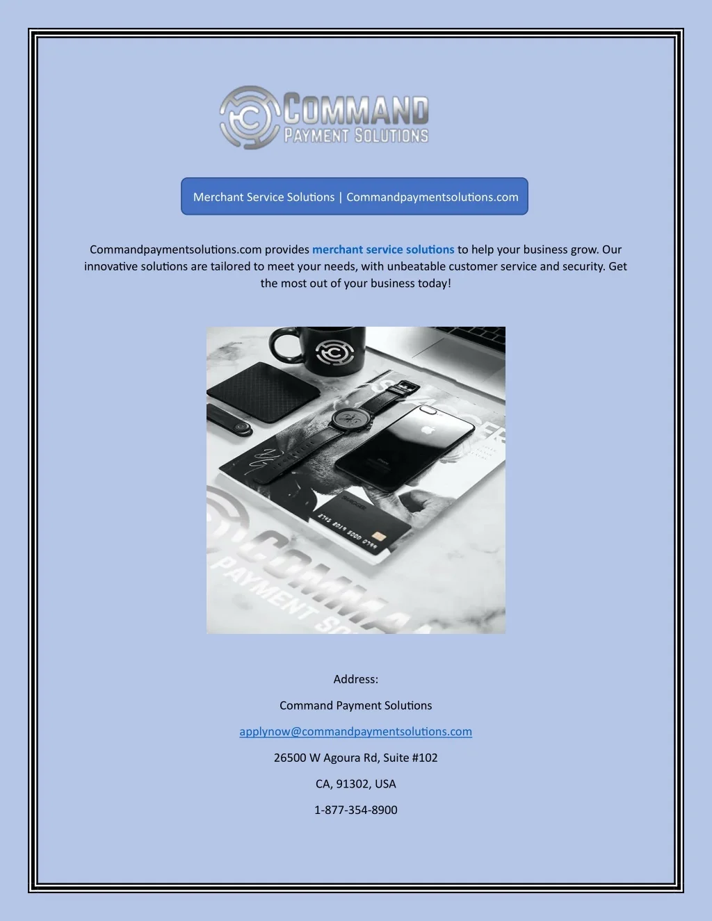 PPT - Merchant Service Solutions Commandpaymentsolutions.com PowerPoint ...
