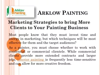 Interior painting- Arklow Painting