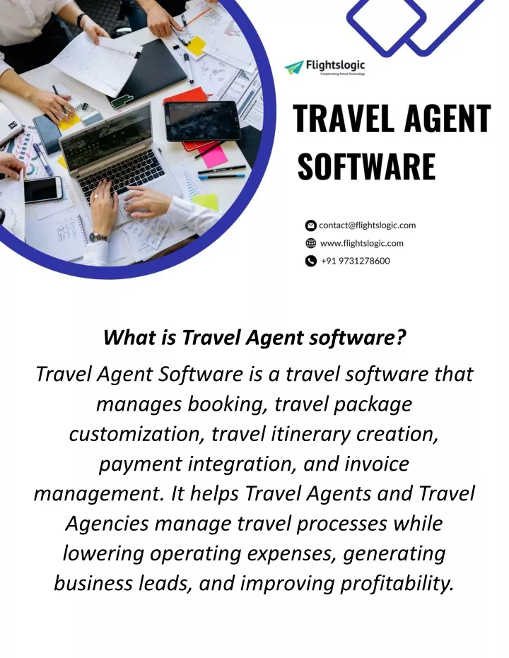 what is travel agent software travel agent