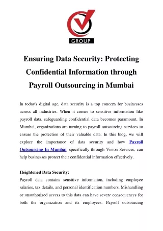 Payroll Outsourcing In Mumbai Call-7208857300