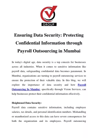 ensuring data security protecting